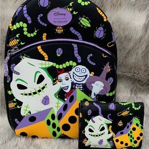 Disney The Nightmare Before Christmas Oogie Boogie Dice Mini Backpack/Wallet Set
